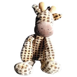 Lambs & Ivy Brown Tan Spotted Fringe Mane Giraffe Plush 16” Stuffed Animal 2016
